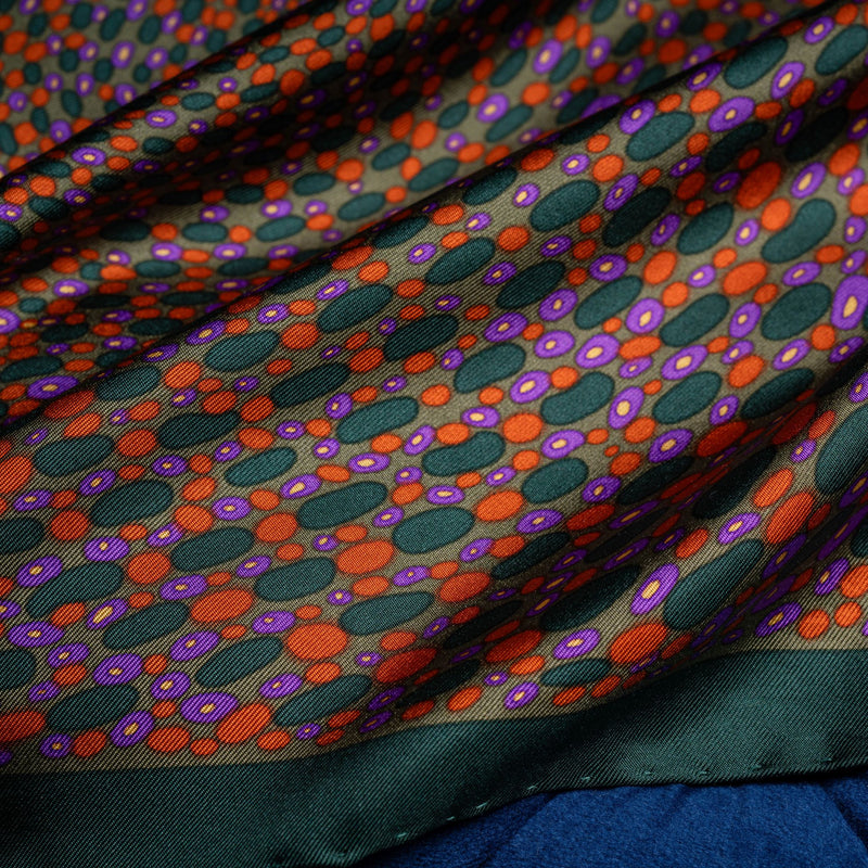Patterned silk pocket square I WITTCHEN